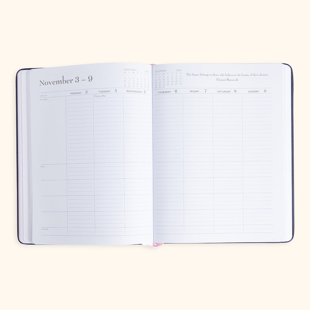 Mom Agenda Desktop 18-Month Planner 2025–26