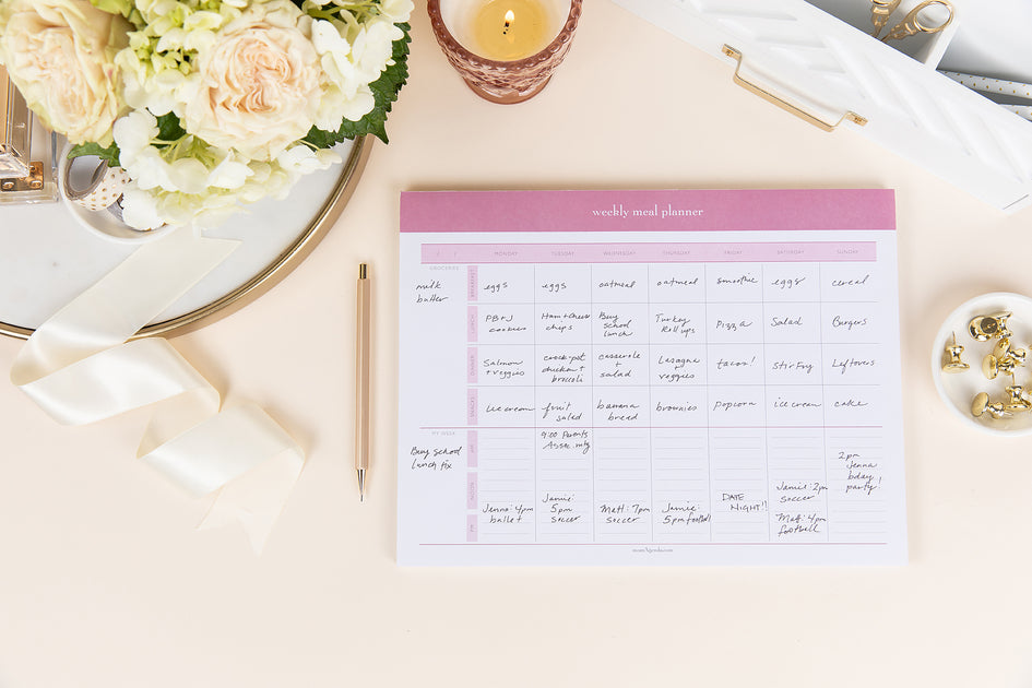 Weekly Meal Planner Pad With Magnet For Family Organization| MomAgenda