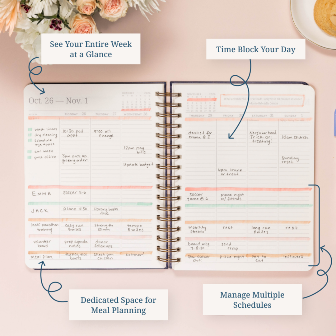 2026–27 Desktop Spiral 18-Month Planner