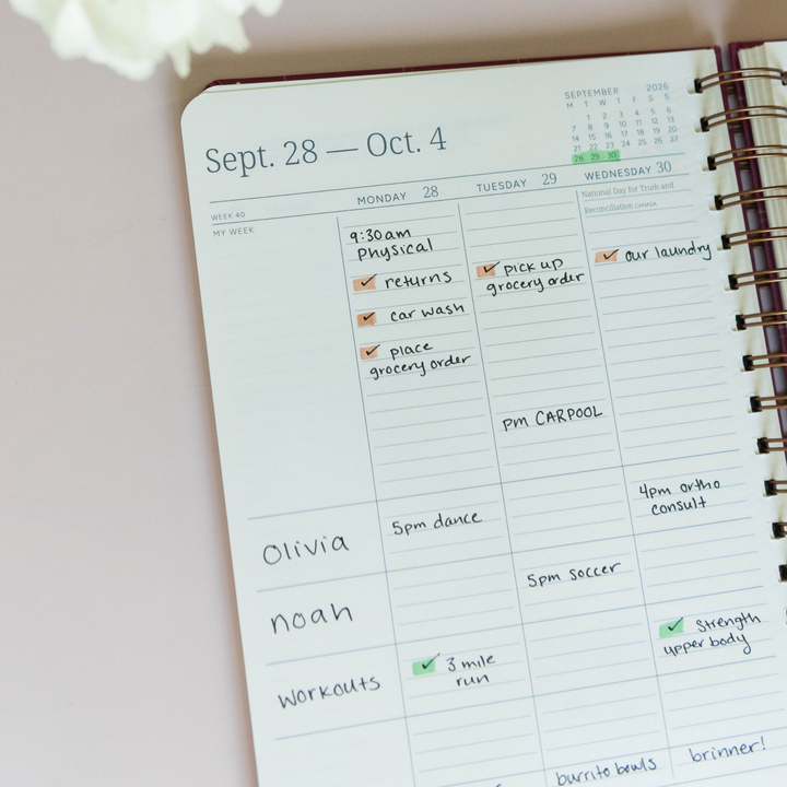 2026–27 Desktop Spiral 18-Month Planner