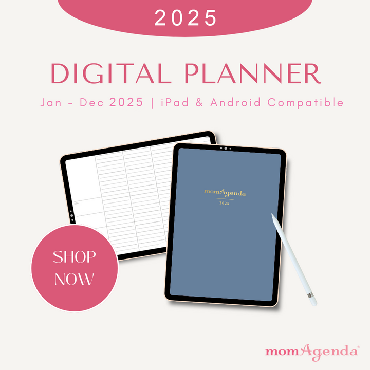 Digital momAgenda 2025 Calendar Year Planner | iPad & Android Compatible