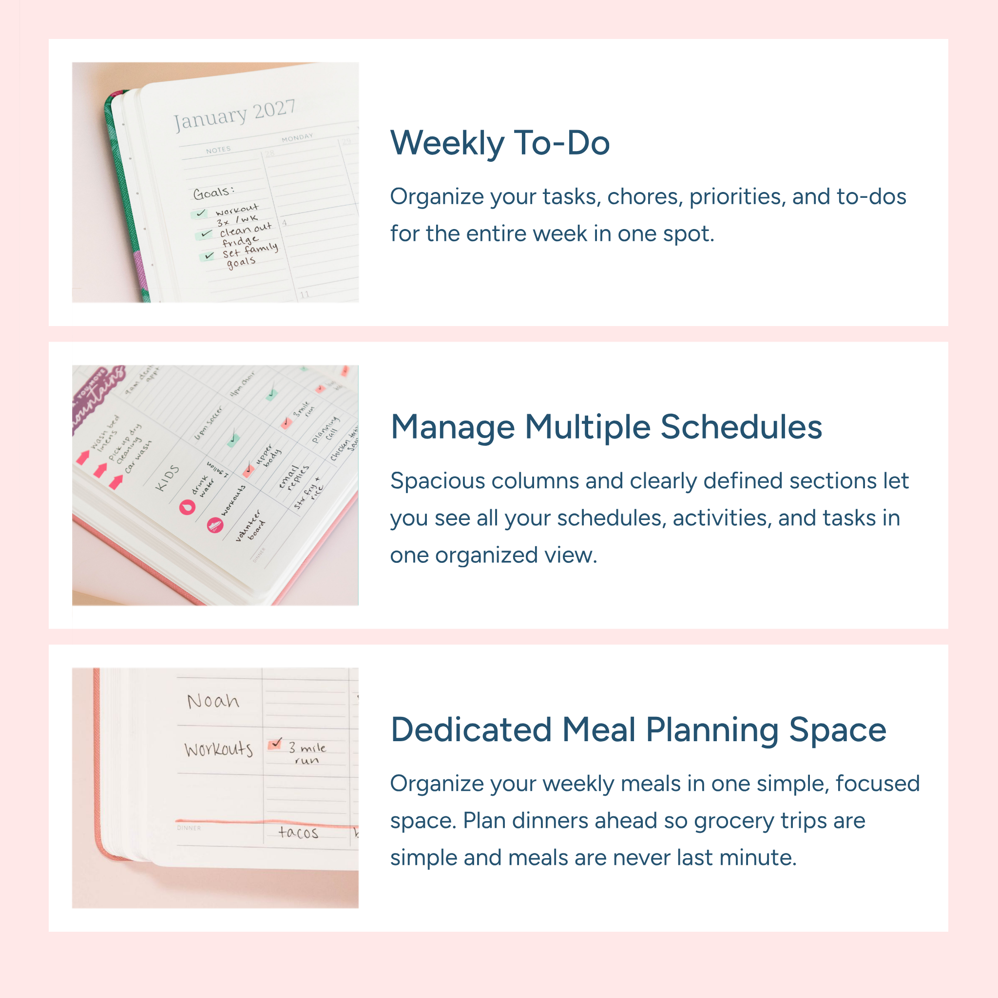 2026–27 Desktop Spiral 18-Month Planner