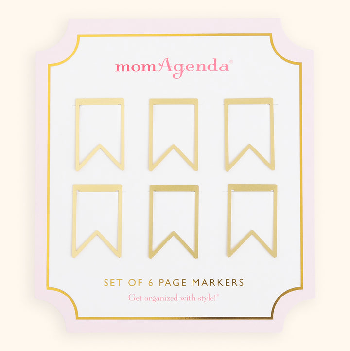 Gold Metal Page Markers