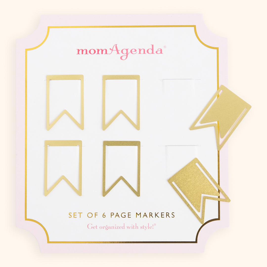 Gold Metal Page Markers