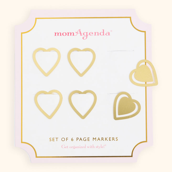 Gold Metal Page Markers