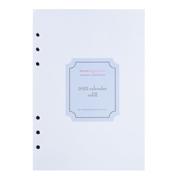 Personal Portfolio Planner Refill Insert (2025 Calendar Year)