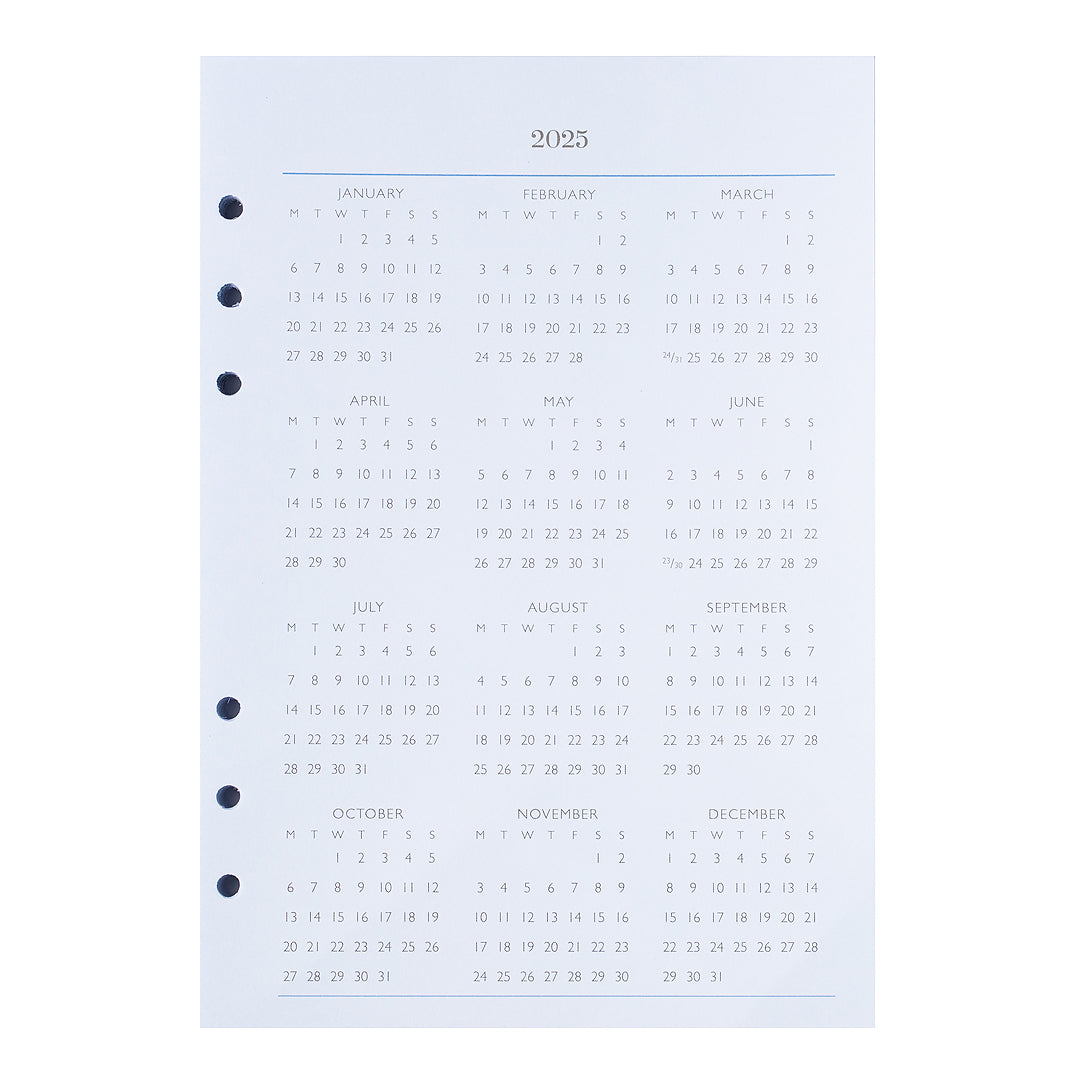 Personal Portfolio Planner Refill Insert (2025 Calendar Year)