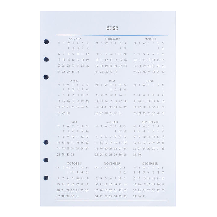 Personal Portfolio Planner Refill Insert (2025 Calendar Year)