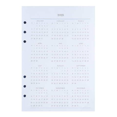 Personal Portfolio Calendar Refills Inserts (January – December 2025)