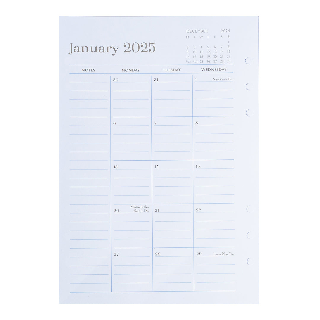 Personal Portfolio Planner Refill Insert (2025 Calendar Year)