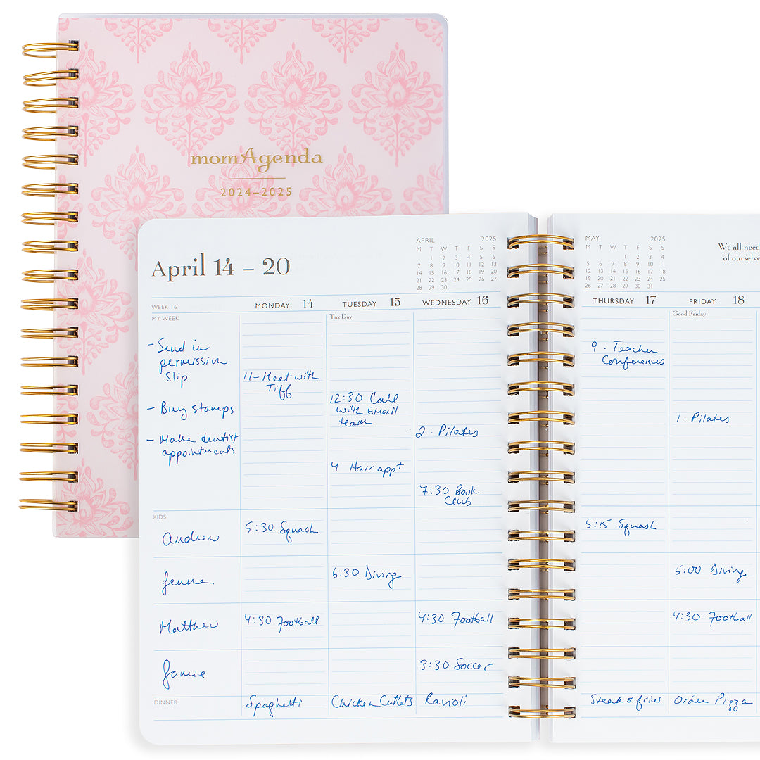 momAgenda Desktop Spiral 2024-25 Academic Planner