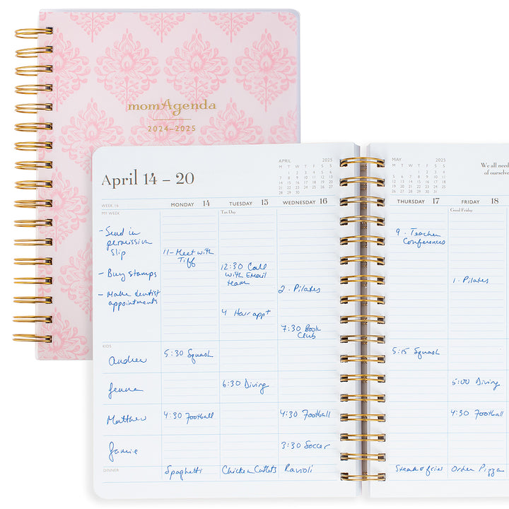 momAgenda Desktop Spiral 2024-25 Academic Planner