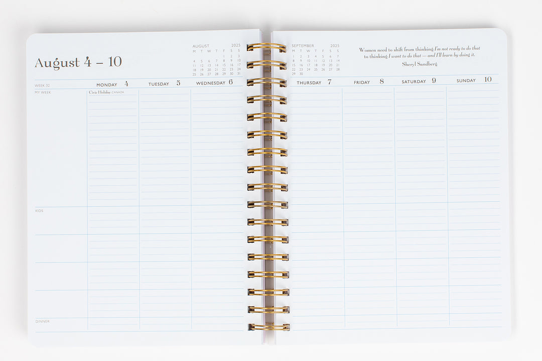 momAgenda Desktop Spiral 2024-25 Planner