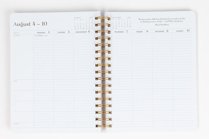 momAgenda Desktop Spiral 2024-25 Planner