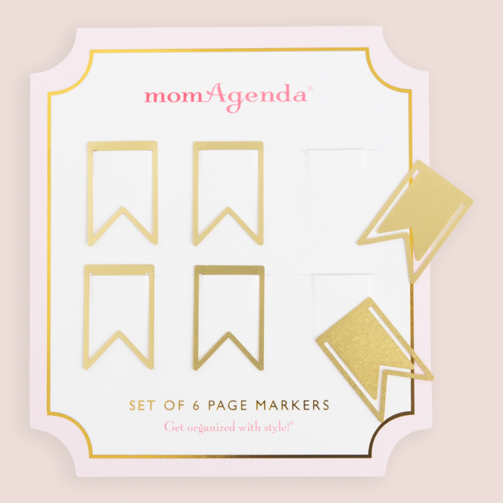 Gold Metal Page Markers
