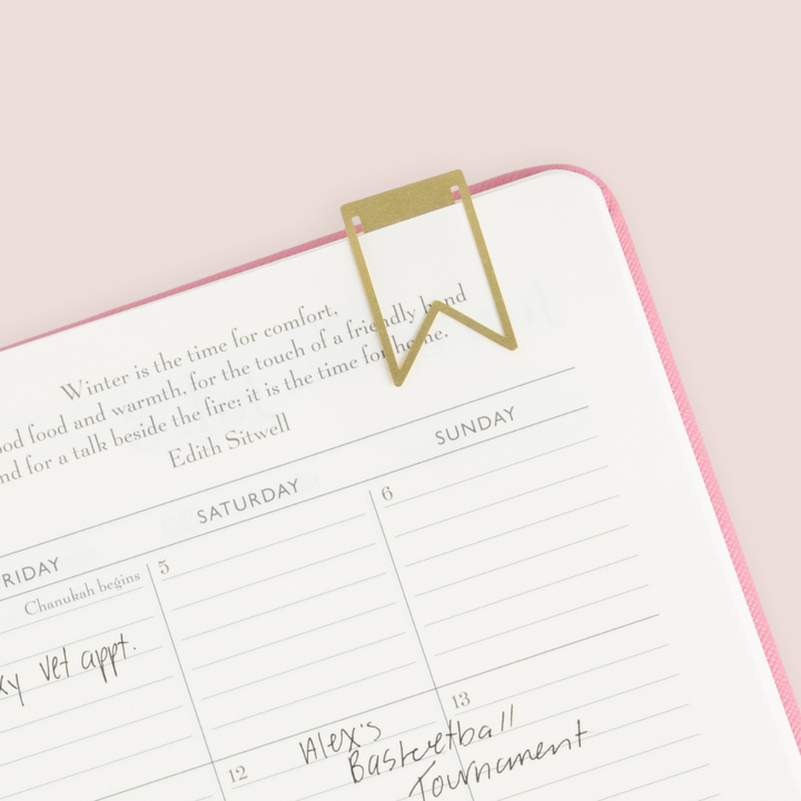 Gold Metal Page Markers