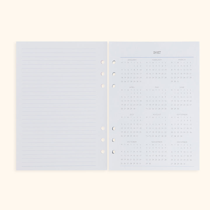 A5 Inserts for Weekly Planner Personal Portfolio 2026