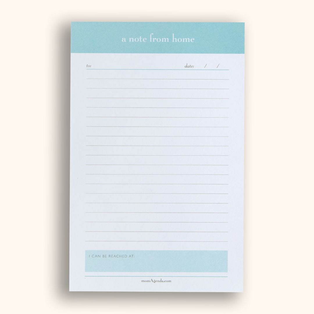 "A Note from Home" Notepad