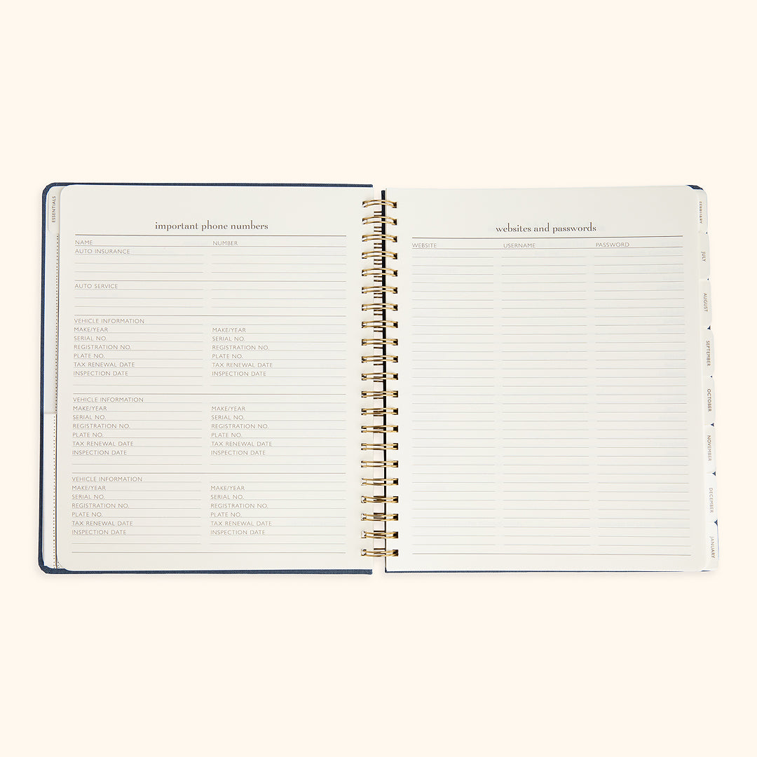 Home Office Academic Year Planner 2025–26 (12 Months)