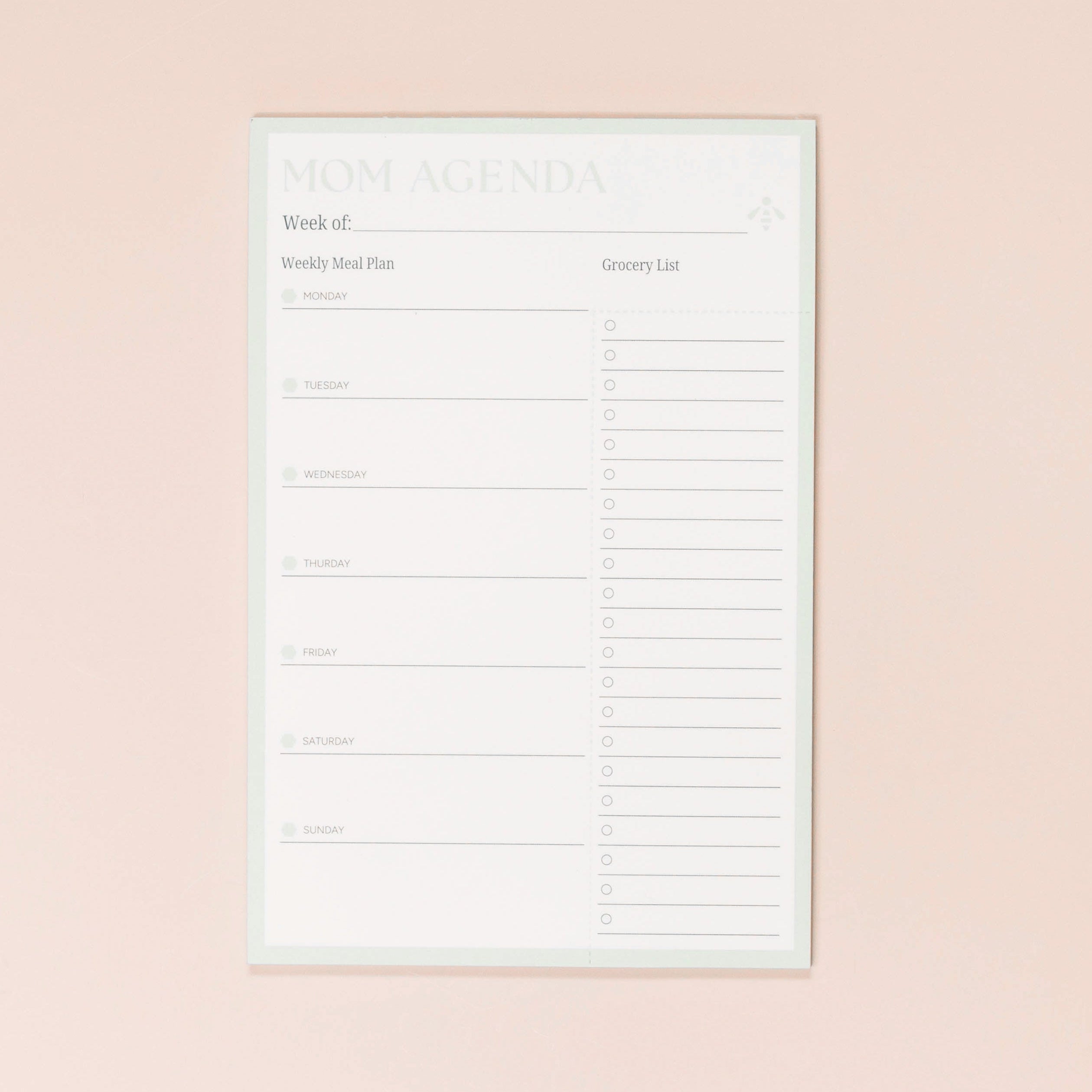 Magnetic Meal Planner Notepad