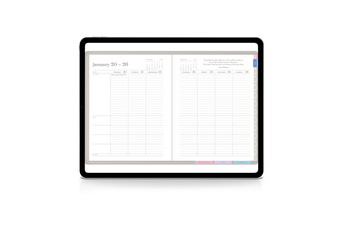 Digital momAgenda 2025 Calendar Year Planner | iPad & Android Compatible