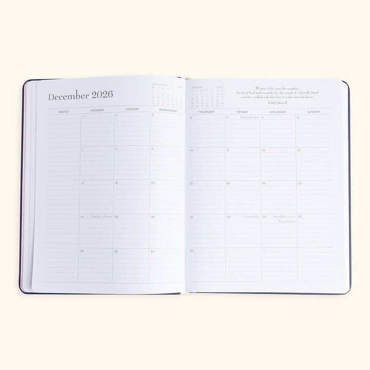 momAgenda Desktop 12-Month Planner 2026