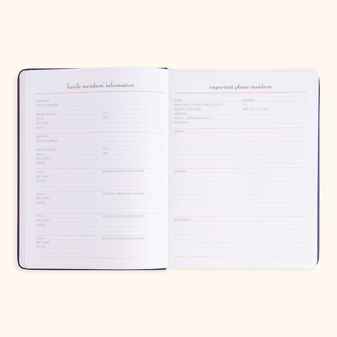 Mom Agenda Desktop 18-Month Planner 2025–26