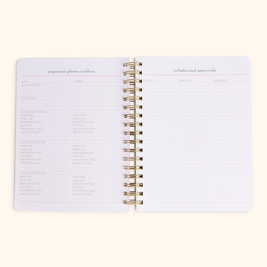 momAgenda Desktop Spiral 18-Month Planner 2025–26