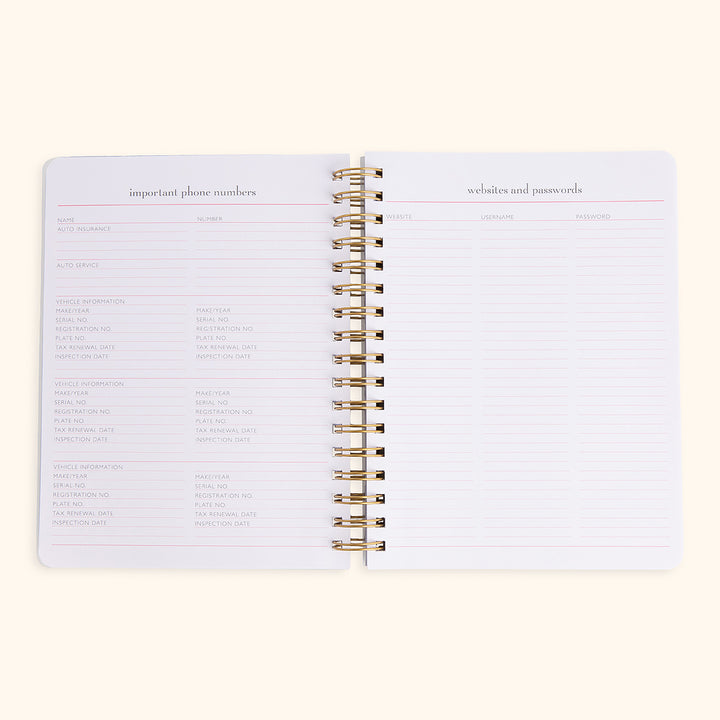 momAgenda Desktop Spiral 18-Month Planner 2025–26