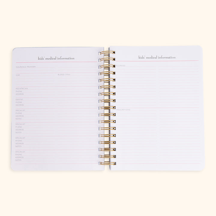 momAgenda Desktop Spiral 18-Month Planner 2025–26