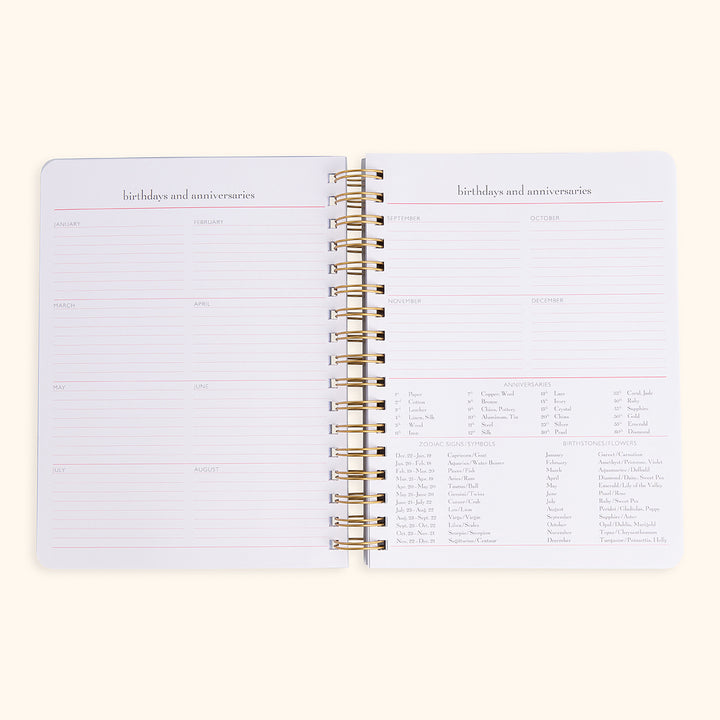 momAgenda Desktop Spiral 18-Month Planner 2025–26