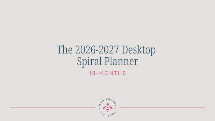 2026–27 Desktop Spiral 18-Month Planner