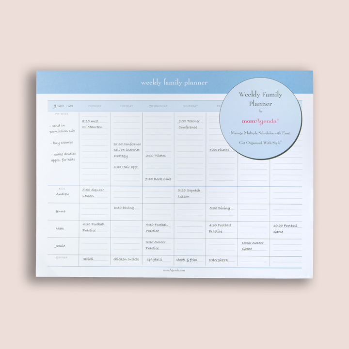 Weekly Family Planner Notepad