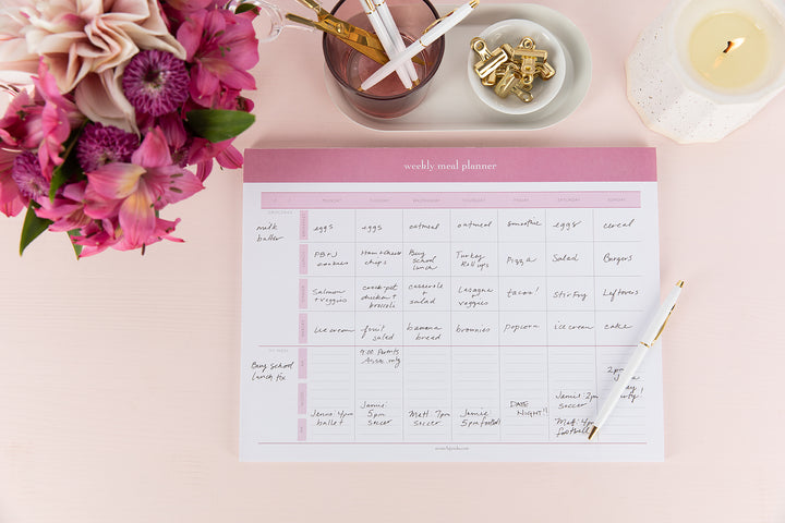 Weekly Meal Planner Notepad