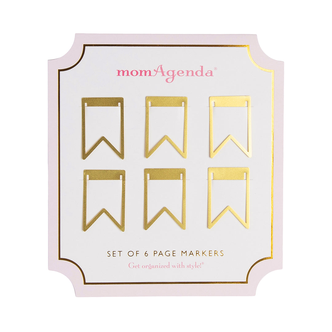 Gold Metal Page Markers