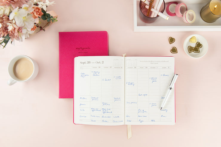 SALE! 2023 myAgenda Desktop | Luxury Day Planner | Weekly Planner (Runs through December 2023)
