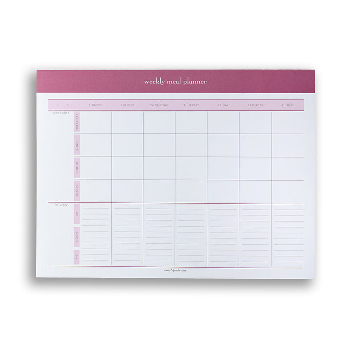 Weekly Meal Planner Notepad