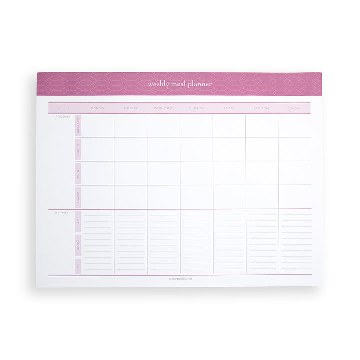 Weekly Meal Planner Notepad