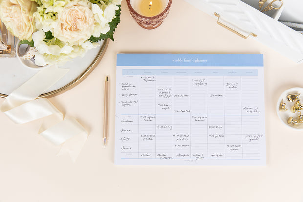 Weekly Family Planner Pad
