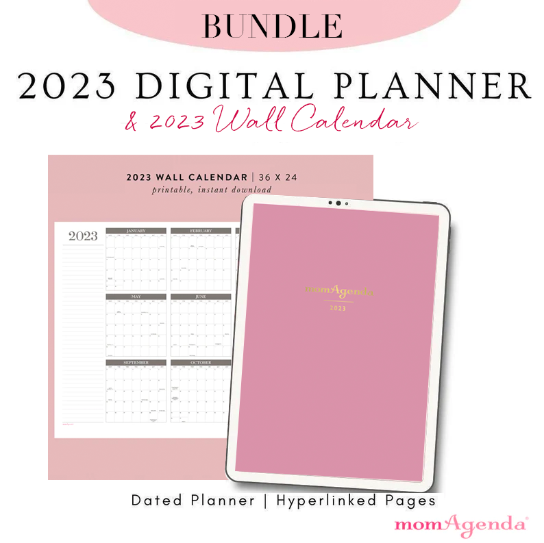 NEW! Digital momAgenda Version Jan-Dec 2023 Planner | momAgenda