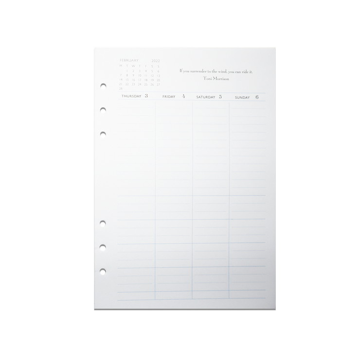 Personal Portfolio Calendar Refills Inserts (January – December 2023)