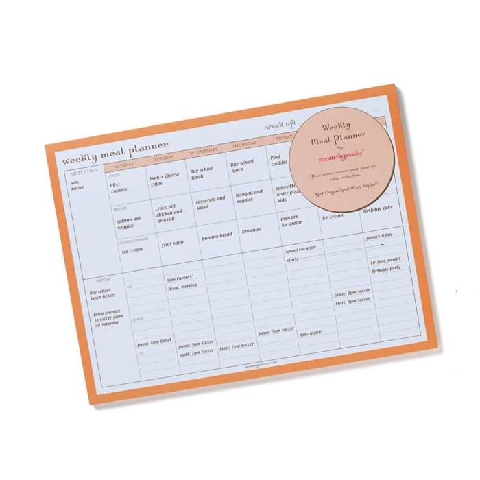 Weekly Meal Planner Notepad